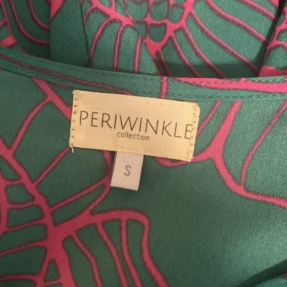 Periwinkle Collection Poly Puff Sleeves Blouse - Picture 5 of 6